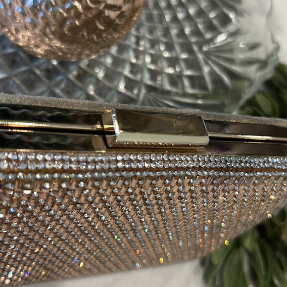 Formal Metallic Gold Box Clutch - Picture 8 of 12